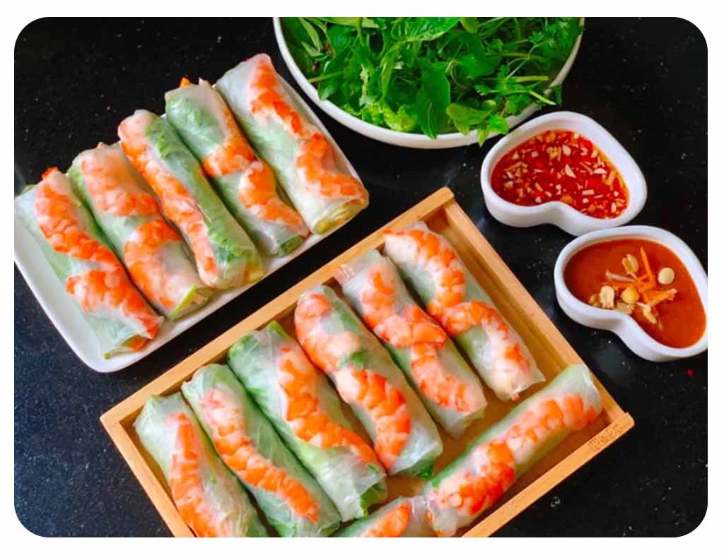 Vietnamese Spring Rolls (Gỏi Cuốn) in Ho Chi Minh City
